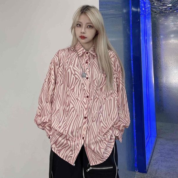 women's blouses & shirts 2021 summer shirt net red leopard trend streetwear loose printed blouse spring and sunscreen jacket, White
women's blouses & shirts 2021 summer shirt net red leopard trend streetwear loose printed blouse spring and sunscreen jacket, White