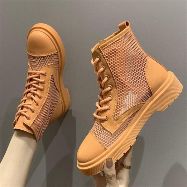 boots woman summer breathable hollow out mesh ankle fashion campus style girl orange round toe platform, Black
boots woman summer breathable hollow out mesh ankle fashion campus style girl orange round toe platform, Black