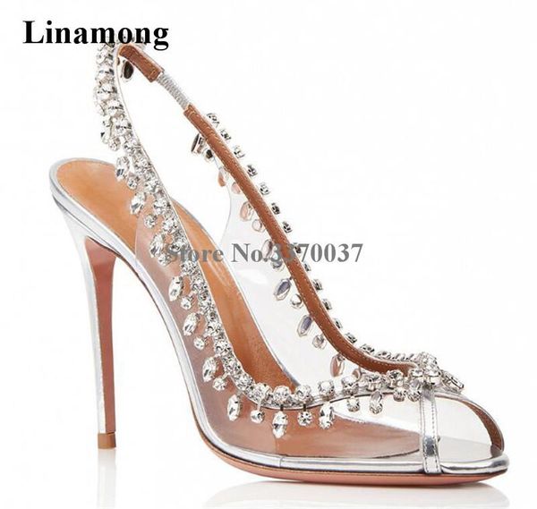 women bling luxurious peep toe clear pvc rhinestone elastic band pumps transparent crystal high heels wedding shoes sandals, Black
women bling luxurious peep toe clear pvc rhinestone elastic band pumps transparent crystal high heels wedding shoes sandals, Black