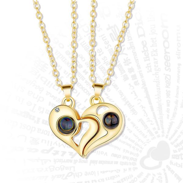 pendant necklaces fashion 2 pcs/set 100 language projection heart women for couple choker magnetic paired pendants chain jewelry gifts, Silver
pendant necklaces fashion 2 pcs/set 100 language projection heart women for couple choker magnetic paired pendants chain jewelry gifts, Silver