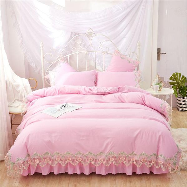 bedding sets pink lace full king duvet cover princess girls bed skirt bedclothes beautiful quilt fitted sheet
bedding sets pink lace full king duvet cover princess girls bed skirt bedclothes beautiful quilt fitted sheet