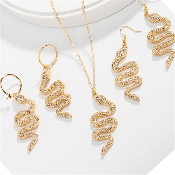 earrings & necklace cute gold snake alloy pendant set for women jewelry chic charming dangle earring birthday gift, Silver
earrings & necklace cute gold snake alloy pendant set for women jewelry chic charming dangle earring birthday gift, Silver