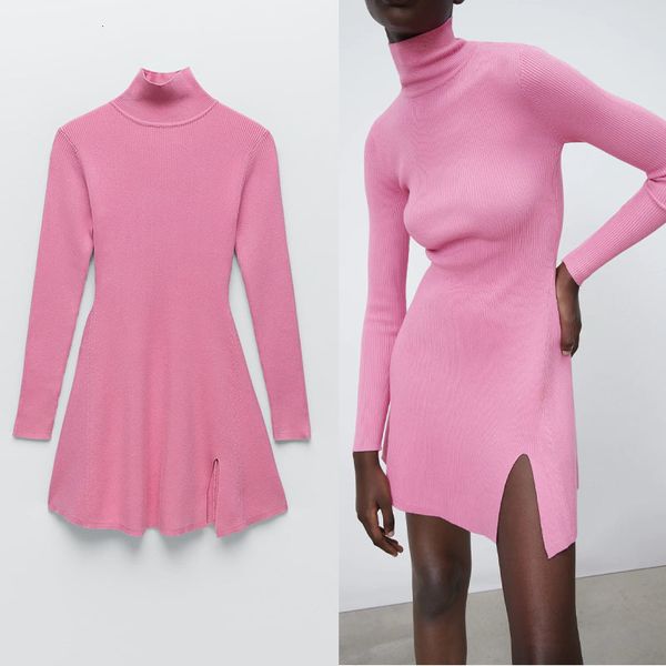 dresses pink knit women elegant turtleneck long sleeve mini spring es woman fashion front slit vintage sweater, Black;gray
dresses pink knit women elegant turtleneck long sleeve mini spring es woman fashion front slit vintage sweater, Black;gray