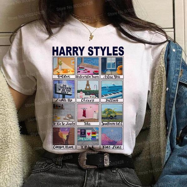 vogue harry styles love men and womens on tour graphic women fine watermelon sugar sunflowers tee tpwk korean, White;black
vogue harry styles love men and womens on tour graphic women fine watermelon sugar sunflowers tee tpwk korean, White;black