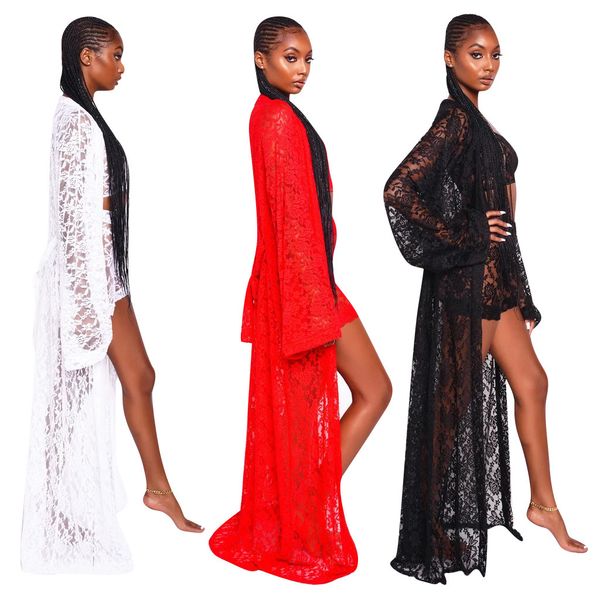 women lace nightclub three pieces outfits fashion sleeves long cardigan short and shorts party suits s--2xl arrivals, Gray
women lace nightclub three pieces outfits fashion sleeves long cardigan short and shorts party suits s--2xl arrivals, Gray