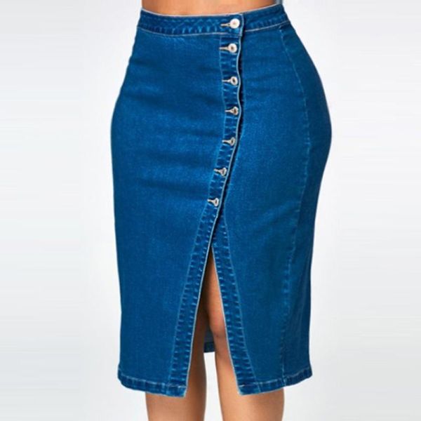 skirts button front midi denim skirt for women casual high waist split knee length jeans female summer skirts#g30, Black
skirts button front midi denim skirt for women casual high waist split knee length jeans female summer skirts#g30, Black