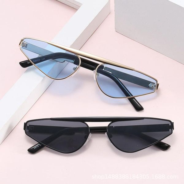 sunglasses retro harajuku style cat eye ladies triangle super fire men, White;black
sunglasses retro harajuku style cat eye ladies triangle super fire men, White;black