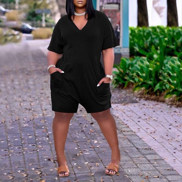 gym clothing short jumpsuit women casual sleeve v neck solid color summer wide leg romper pockets vestidos de mujer, White;black
gym clothing short jumpsuit women casual sleeve v neck solid color summer wide leg romper pockets vestidos de mujer, White;black