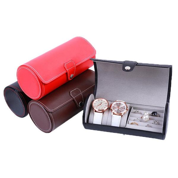 watch boxes & cases 2 slots luxury fashion women men round shaped pu leather box mini style case holder good gift 200803-12, Black;blue
watch boxes & cases 2 slots luxury fashion women men round shaped pu leather box mini style case holder good gift 200803-12, Black;blue