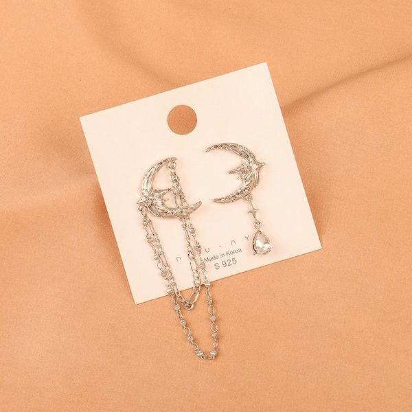 925 sier needle long asymmetric exaggerated earrings women's summer style jewelry minority design accessories d341, Golden
925 sier needle long asymmetric exaggerated earrings women's summer style jewelry minority design accessories d341, Golden