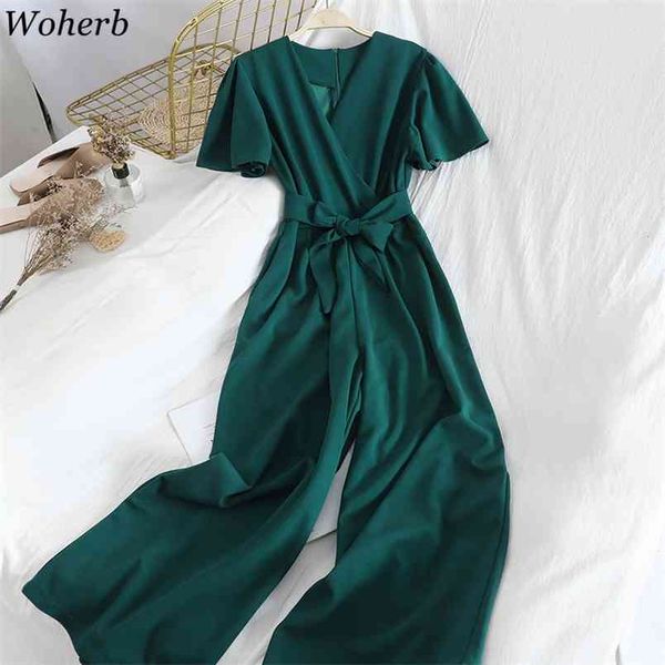 summer casual short sleeve jumpsuit women sashes loose wide leg playsuit ladies overalls party club fashion jumpsuits 210519, Black;white
summer casual short sleeve jumpsuit women sashes loose wide leg playsuit ladies overalls party club fashion jumpsuits 210519, Black;white
