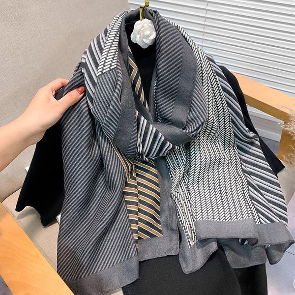 scarves 2021 brand spring, autumn and winter women's beach quality shawl cotton scarf ladies fashion turban pashmina 90*180, Blue;gray
scarves 2021 brand spring, autumn and winter women's beach quality shawl cotton scarf ladies fashion turban pashmina 90*180, Blue;gray
