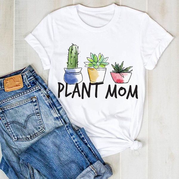 women's t-shirt women lady plant summer mom printed cactus ladies t tee tshirt womens female shirt clothes graphic clothing, White
women's t-shirt women lady plant summer mom printed cactus ladies t tee tshirt womens female shirt clothes graphic clothing, White