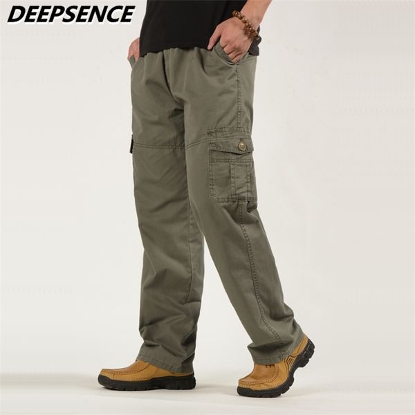 men casual pants four seasons thin cargo pants men pockets zipper elastic waist trousers loose outdoor jogging sports pants men 211119, Black
men casual pants four seasons thin cargo pants men pockets zipper elastic waist trousers loose outdoor jogging sports pants men 211119, Black