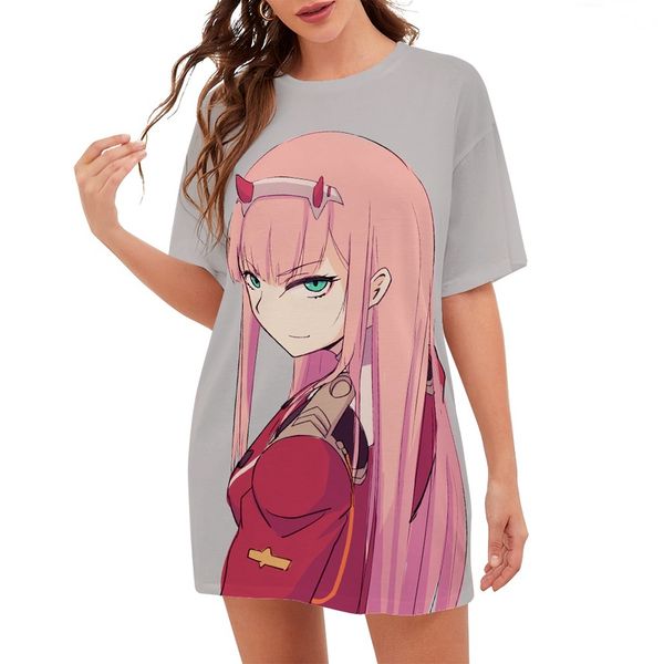 cloocl anime darling in the franxx women tee printed lady clothes loose short sleeve street style teens leisure outfits, White
cloocl anime darling in the franxx women tee printed lady clothes loose short sleeve street style teens leisure outfits, White
