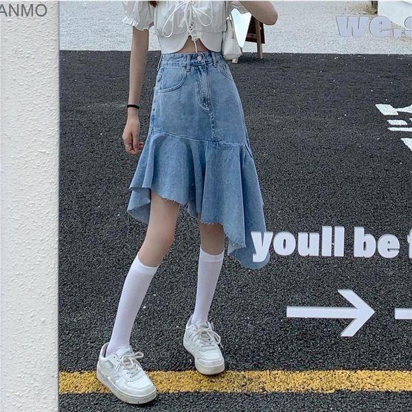 women's shorts temperament fishtail skirt ruffle denim summer 2021 korean high waist mid length, White;black
women's shorts temperament fishtail skirt ruffle denim summer 2021 korean high waist mid length, White;black