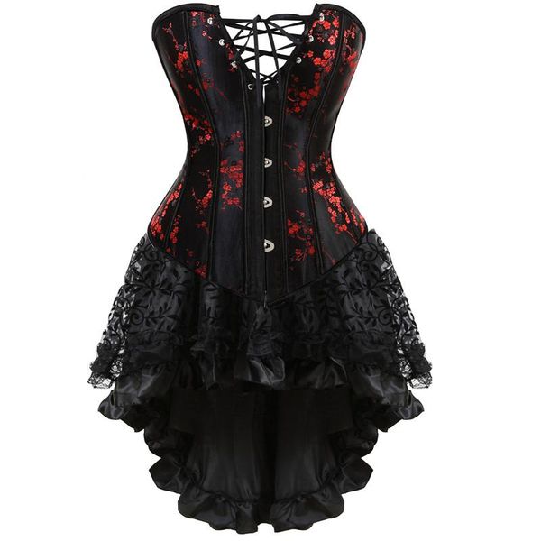 bustiers & corsets dresses women burlesque overbust corset lingerie with skirt set victorian floral corselet costume plus size fashion, Black;white
bustiers & corsets dresses women burlesque overbust corset lingerie with skirt set victorian floral corselet costume plus size fashion, Black;white