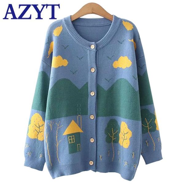 vintage style o neck knitted cardigan women 2021 autumn loose chic print female jacket casual knitwear women's knits & tees, White
vintage style o neck knitted cardigan women 2021 autumn loose chic print female jacket casual knitwear women's knits & tees, White