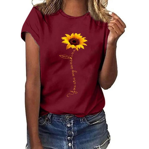 women's t-shirt oversized harajuku tshirt women plus size sunflower print short sleeved summer tees streetwear verano mujer 2021, White
women's t-shirt oversized harajuku tshirt women plus size sunflower print short sleeved summer tees streetwear verano mujer 2021, White