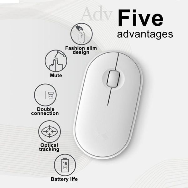 mice high precision mouse wireless dual model mute stylish and portable suitable for pebble m350 laptop
mice high precision mouse wireless dual model mute stylish and portable suitable for pebble m350 laptop