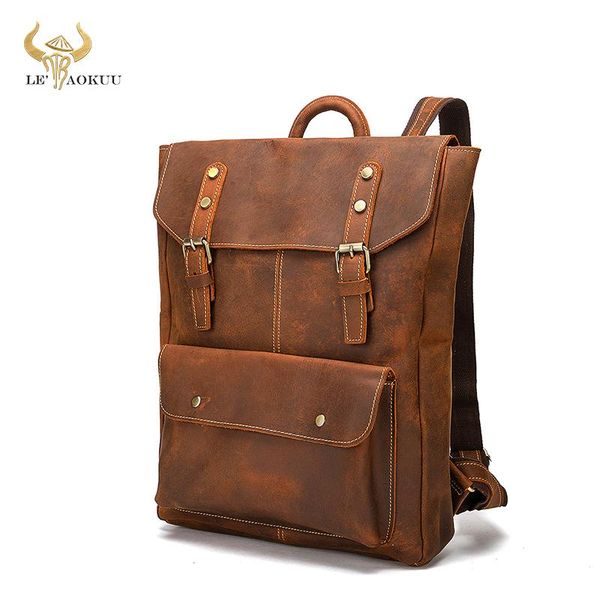 design male crazy horse leather vintage large capacity travel university school student bag backpack daypack women men 9340
design male crazy horse leather vintage large capacity travel university school student bag backpack daypack women men 9340