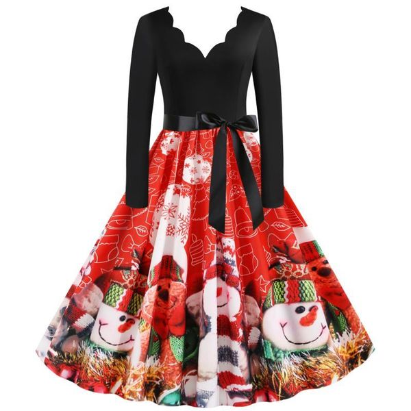 casual dresses winter christmas big swing dress women elegant vintage print high waist v neck long sleeve tied robe party sundress s~3xl siz, Black;gray
casual dresses winter christmas big swing dress women elegant vintage print high waist v neck long sleeve tied robe party sundress s~3xl siz, Black;gray
