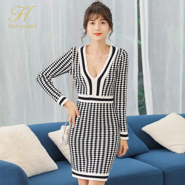 casual dresses h han queen winter elastic knitted polka dot print warm bottoming knit soft simple women pullover sweater dress, Black;gray
casual dresses h han queen winter elastic knitted polka dot print warm bottoming knit soft simple women pullover sweater dress, Black;gray