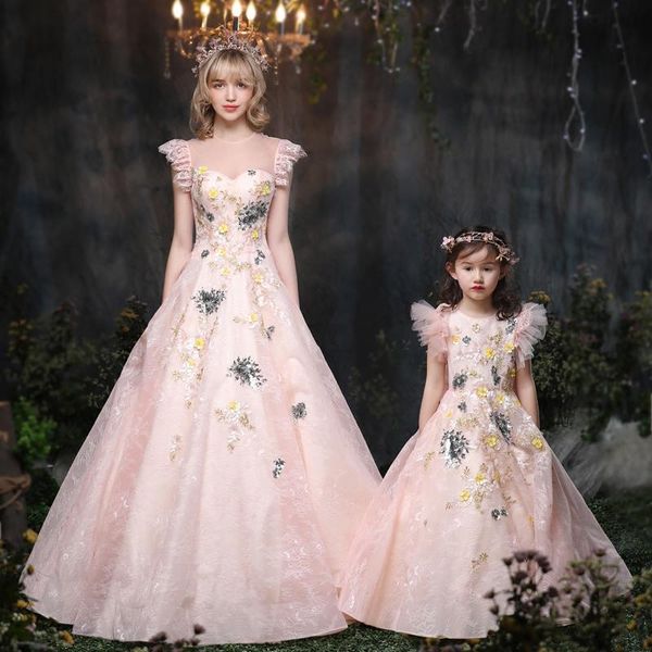 girl's dresses 2-10y flower girls dress floor length big ball gown kids floral princess birthday party wedding clothes a79, Red;yellow
girl's dresses 2-10y flower girls dress floor length big ball gown kids floral princess birthday party wedding clothes a79, Red;yellow