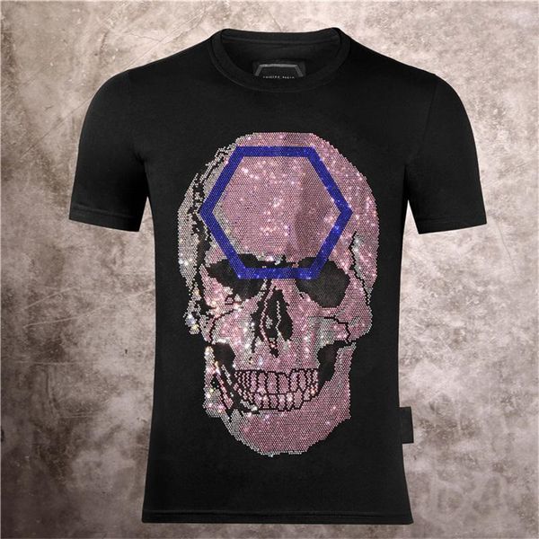 

Men's T-Shirts 2021 latest mens and womens designer T-shirt fashion casual hot diamond process skull high-end printed round neck Pullover short sleeve, No.1