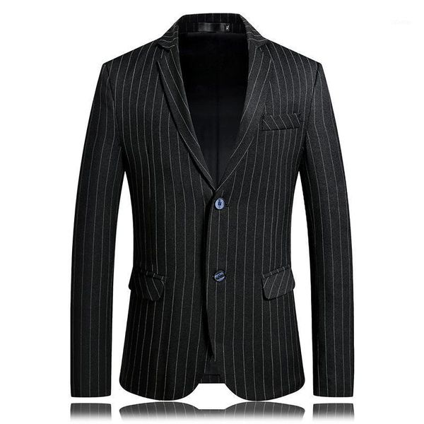 men's suits & blazers autumn striped suit blazer jacket men stylish dress prom for business casual slim club stage singer coat, White;black
men's suits & blazers autumn striped suit blazer jacket men stylish dress prom for business casual slim club stage singer coat, White;black