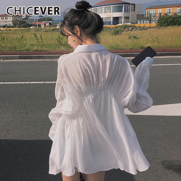 women's blouses & shirts chicever lantern sleeve shirt tunic high waist oversize white blouse female casual autumn fashion clothing ol
women's blouses & shirts chicever lantern sleeve shirt tunic high waist oversize white blouse female casual autumn fashion clothing ol