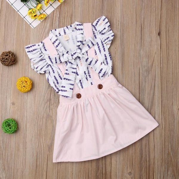clothing sets toddler kids girls summer suit, short sleeve bandage shirt+solid color suspender skirt with buttons, White
clothing sets toddler kids girls summer suit, short sleeve bandage shirt+solid color suspender skirt with buttons, White