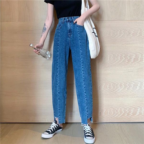 women's jeans irregular women high waist harem pants female plus size loose casual winter trouser ripped fashion chic denim girls, Blue
women's jeans irregular women high waist harem pants female plus size loose casual winter trouser ripped fashion chic denim girls, Blue