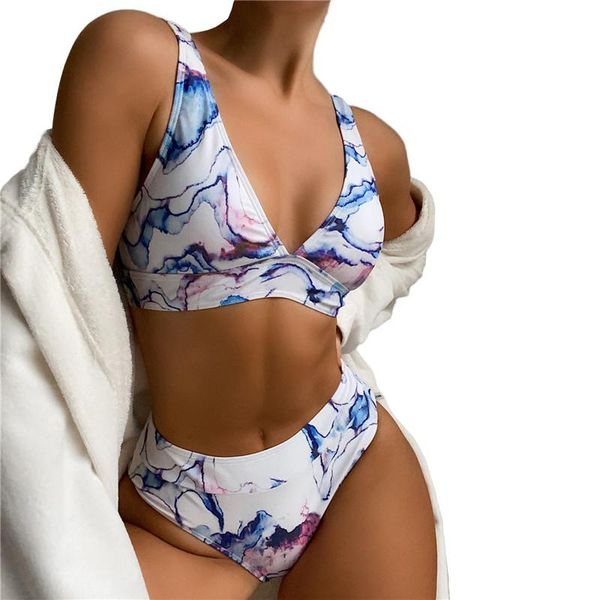 women's swimwear vintage women print bikini suit two piece high waist bathing suits swimsuit ladies printed v-neck bra + thong biquini, White;black
women's swimwear vintage women print bikini suit two piece high waist bathing suits swimsuit ladies printed v-neck bra + thong biquini, White;black