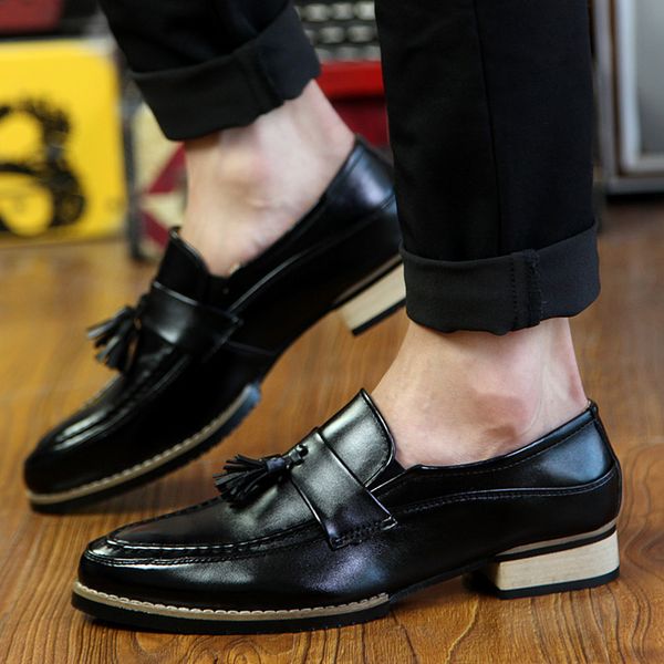 dress shoes men's casual fashion business dress soft moccasins loafers high-quality men leather shoes gommino zapatos chaussure p4, Black
dress shoes men's casual fashion business dress soft moccasins loafers high-quality men leather shoes gommino zapatos chaussure p4, Black