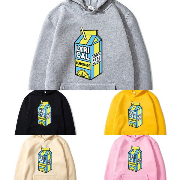 lyrical lemonade hoodie 100% real music funny for men/women pullover hooded sweatershirt q1222, Black