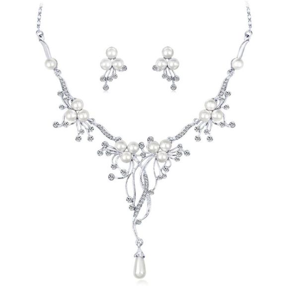 earrings & necklace latest jewelry sets set for wedding party pography costume dress matching fashion girls, Silver
earrings & necklace latest jewelry sets set for wedding party pography costume dress matching fashion girls, Silver