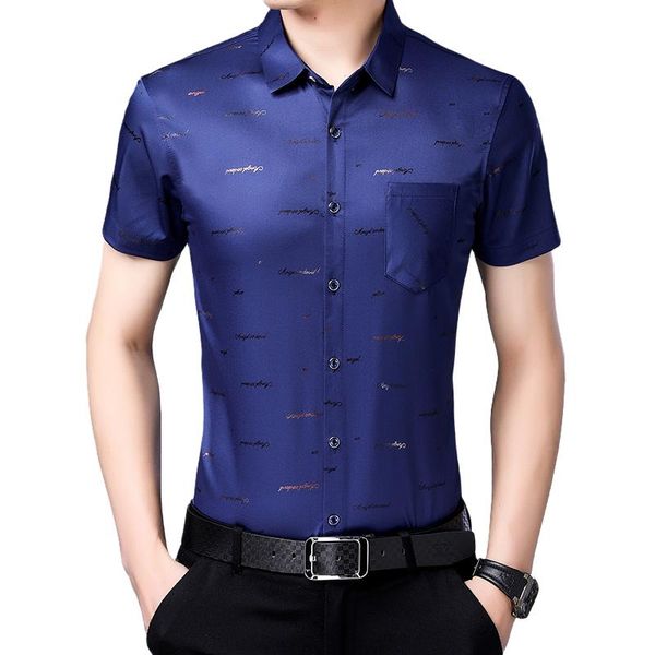 men's casual shirts drop men fashion letter pattern slim fit short sleeve, White;black
men's casual shirts drop men fashion letter pattern slim fit short sleeve, White;black