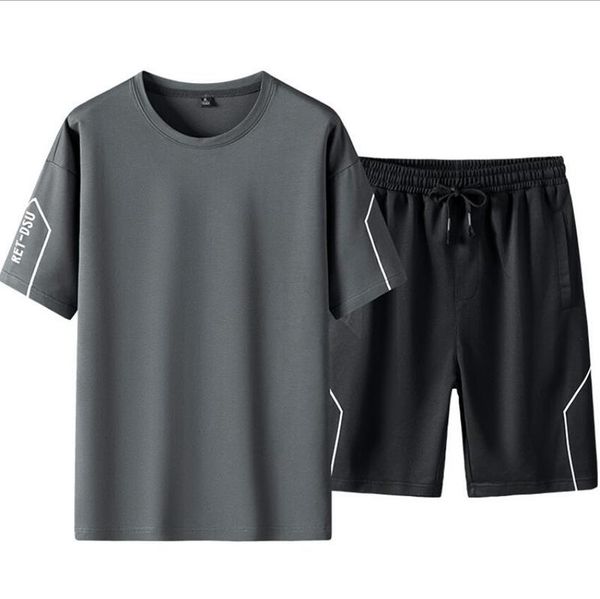 men's tracksuits t shirt and short set male summer casual sleeve pants suits sports running streetwear tshirts, Gray
men's tracksuits t shirt and short set male summer casual sleeve pants suits sports running streetwear tshirts, Gray