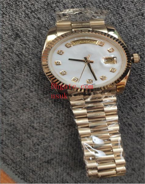 luxury mens watches 118239 118208 118238 36mm sapphire glass white dial automatic mechanical yellow gold stainless steel classic watch real, Slivery;brown
luxury mens watches 118239 118208 118238 36mm sapphire glass white dial automatic mechanical yellow gold stainless steel classic watch real, Slivery;brown