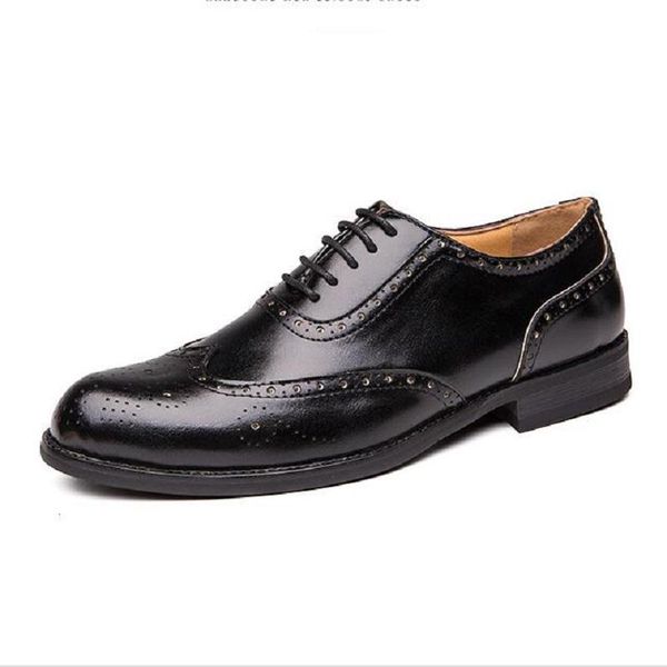 dress shoes men leather fashion low heel brogue spring ankle boots vintage classic male wedding 1a11, Black
dress shoes men leather fashion low heel brogue spring ankle boots vintage classic male wedding 1a11, Black