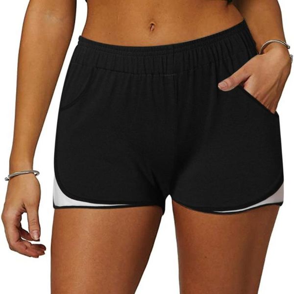 running shorts women's fitness tight sports patchwork beach short with pocket summer outdoor jogging for female 2021, Black;blue
running shorts women's fitness tight sports patchwork beach short with pocket summer outdoor jogging for female 2021, Black;blue