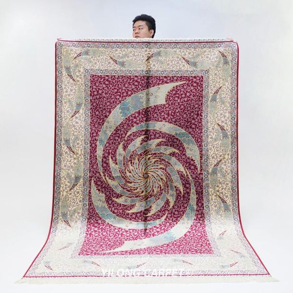 carpets 5'x7.5' handmade silk area rug whirlwind home office indoor carpet (ywx232a)
carpets 5'x7.5' handmade silk area rug whirlwind home office indoor carpet (ywx232a)