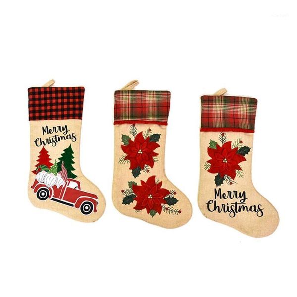 christmas decorations 2021 stocking linen machine embroidered red flower creative cartoon car old man 46x26cm
christmas decorations 2021 stocking linen machine embroidered red flower creative cartoon car old man 46x26cm