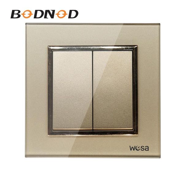 smart home control eu standard wall switch luxury gold crystal glass, 2 gang 1 way plastic fb-02
smart home control eu standard wall switch luxury gold crystal glass, 2 gang 1 way plastic fb-02