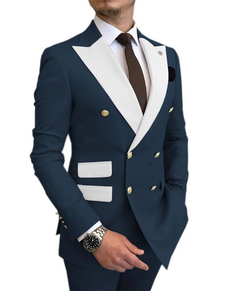 men's suits & blazers fashion 2022 royal blue men double breasted for wedding slim fit groom tuxedos 2 pieces set prom traje hombre jac, White;black
men's suits & blazers fashion 2022 royal blue men double breasted for wedding slim fit groom tuxedos 2 pieces set prom traje hombre jac, White;black