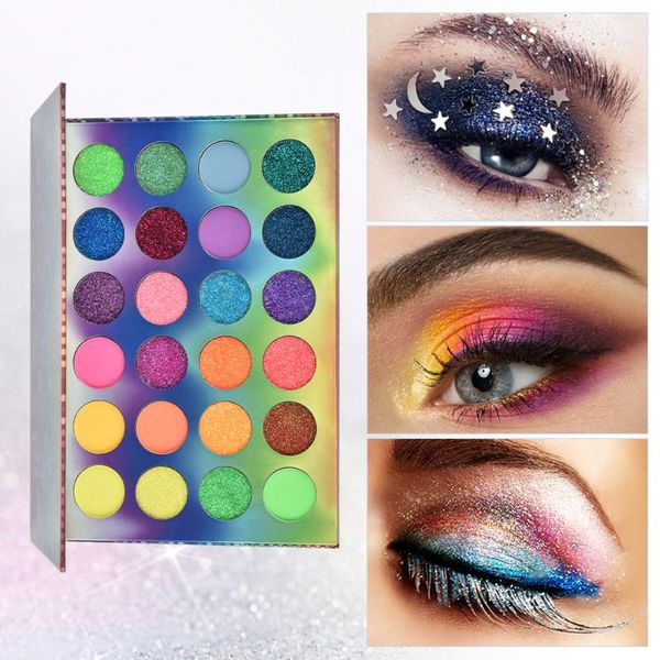 party decoration 24 colors fluorescent neon eyeshadow palette glow in the dark stage halloween makeup kit luminous pigment
party decoration 24 colors fluorescent neon eyeshadow palette glow in the dark stage halloween makeup kit luminous pigment