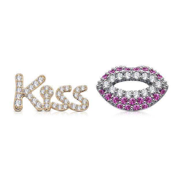 dangle earrings bella jewelry women's letter kiss lips love zircon irregular, Silver
dangle earrings bella jewelry women's letter kiss lips love zircon irregular, Silver