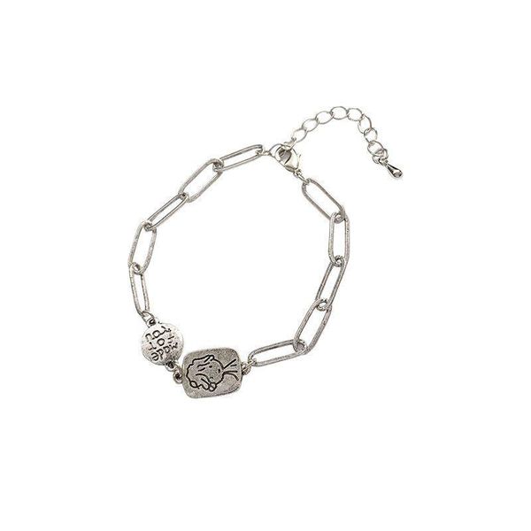 link, chain 2021 cute old boy bracelet ~ hip hop niche design ins online celebrity hand jewelry tide female, Black
link, chain 2021 cute old boy bracelet ~ hip hop niche design ins online celebrity hand jewelry tide female, Black