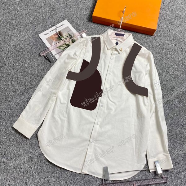 21ss autumn sportwear men casual shirts designer stitch leather sleeve letter embroidery clothes long sleeve mens shirt black white -2xl, White;black
21ss autumn sportwear men casual shirts designer stitch leather sleeve letter embroidery clothes long sleeve mens shirt black white -2xl, White;black